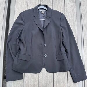 Black 2 button blazer banana republic wool fully lined